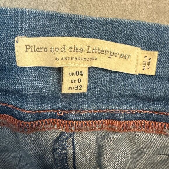 Pilcro by Anthropologie Cropped Wide Leg Jeans - Size 0 - Picture 4 of 7